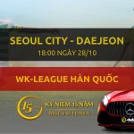 Soi kèo nhà cái Dafabet: Seoul City Wfc – Daejeon Sportstoto FC (17h00 ngày 28/10)